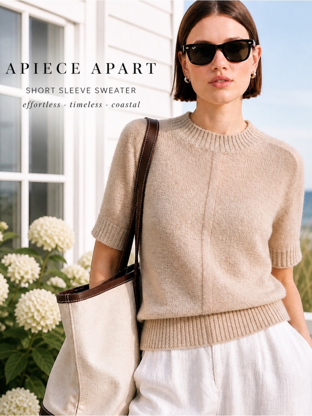 NWT | Apiece Apart Softest Tissue Short-Sleeve Sweater